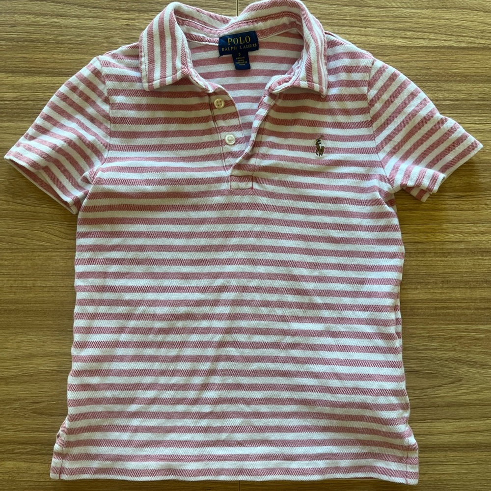 Polo by Ralph Lauren Kids Red and White Striped Polo